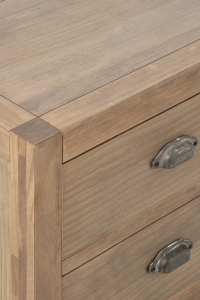 Stolik nocny FARMHOUSE szuflady szafka 55x40x53 cm