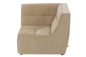 Sofa MONNO moduł narożny ciemny beż sztruks 98x98x83 cm