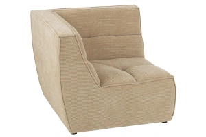 Sofa MONNO moduł narożny ciemny beż sztruks 98x98x83 cm