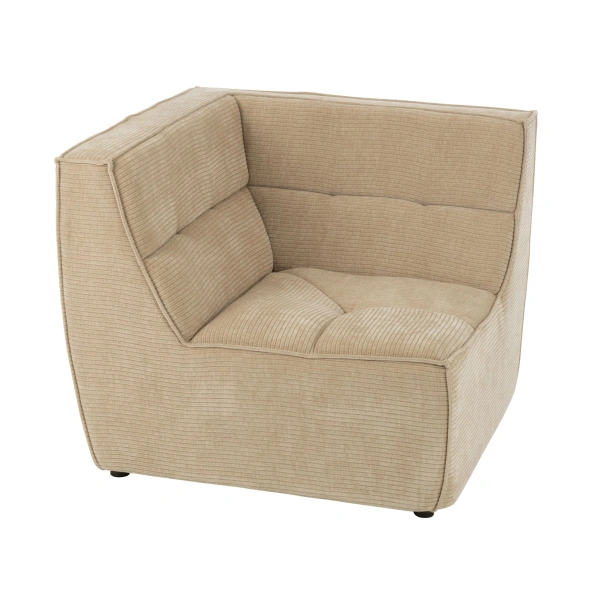 Sofa MONNO moduł narożny ciemny beż sztruks 98x98x83 cm