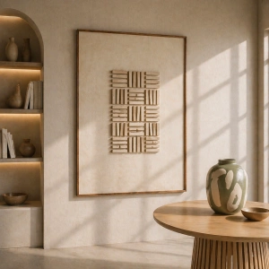 Dekoracja ścienna grafika JOHN w ramie 122x82 cm