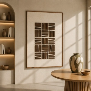 Dekoracja ścienna grafika JOHN Dark w ramie 122x82 cm