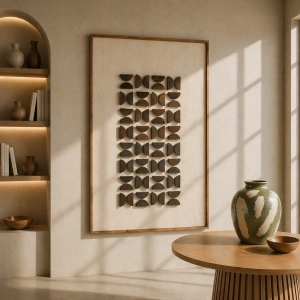 Dekoracja ścienna grafika JOSH Dark w ramie 122x82 cm