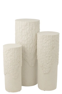 Piedestał ROCKY biały postument Śr. 30x75 cm