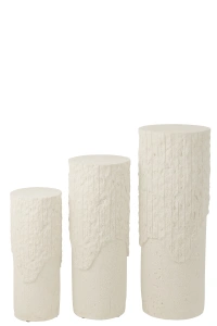 Piedestał ROCKY biały postument Śr. 30x75 cm