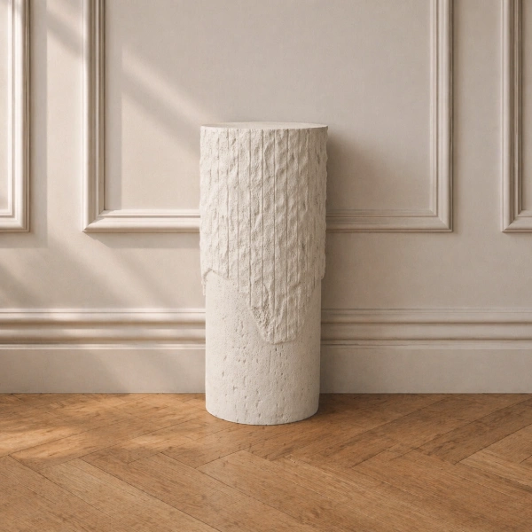 Piedestał ROCKY biały postument Śr. 30x75 cm 